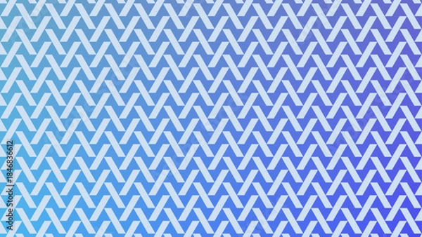 Obraz Triangle Tessellation — Blue Geometric Vector Pattern Background