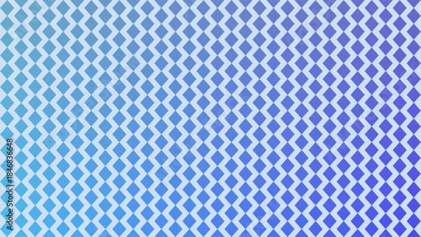 Obraz Triangle Tessellation Pattern — Seamless Blue Geometric Vector Background