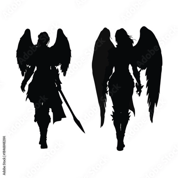 Obraz archangel silhouette