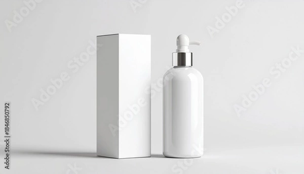 Fototapeta Minimal Product Packaging Mockup with Soft Shadow
