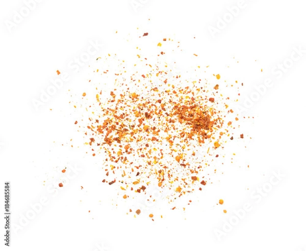 Fototapeta Cayenne pepper isolated on white background.