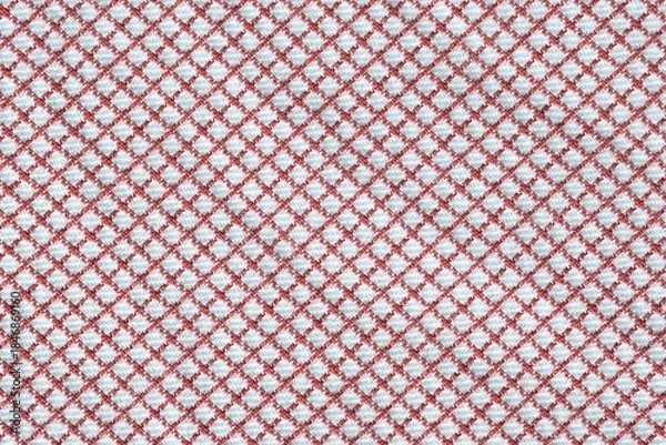 Obraz Red Plaid Fabric background textured
