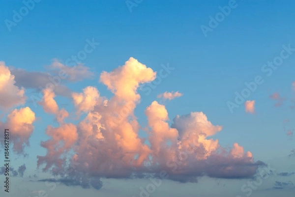 Obraz Sky background on sunset. Nature composition. Summer background.