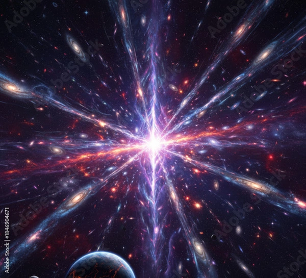 Obraz abstract space background