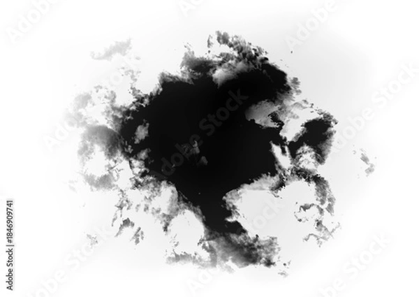 Obraz 抽象的　水墨画　背景素材