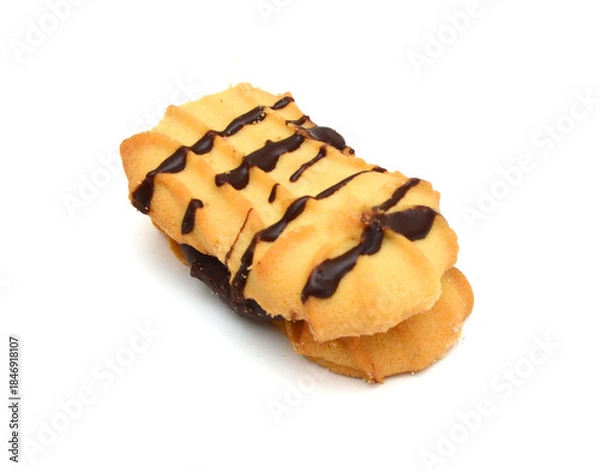 Obraz Cookies isolated on white background