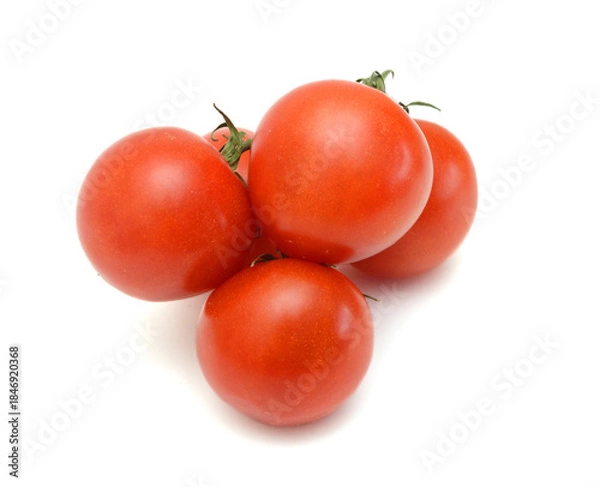 Obraz Ripe tomatoes isolated on white background 
