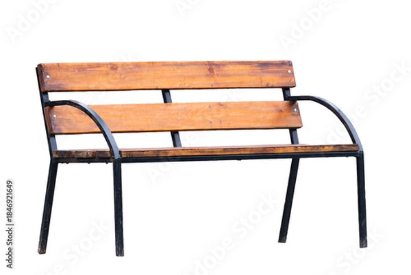 Obraz street bench isolated