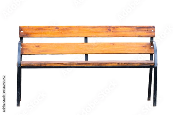 Obraz street bench isolated
