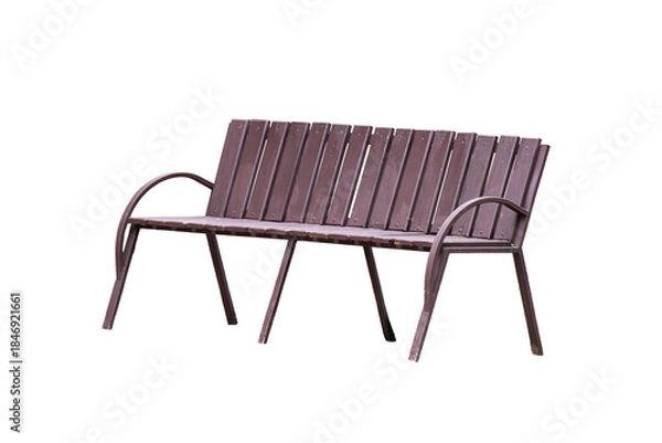 Obraz street bench isolated