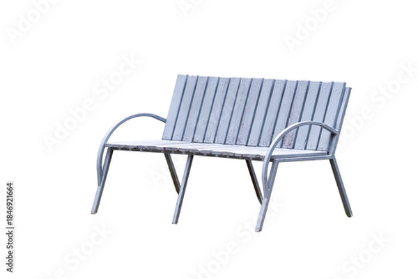 Obraz street bench isolated