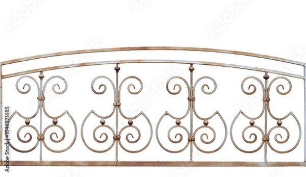 Obraz metal fence isolated