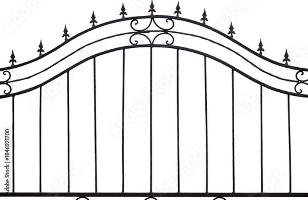 Obraz metal fence isolated