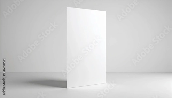 Fototapeta Vertical Blank Paper Mockup with Copy Space
