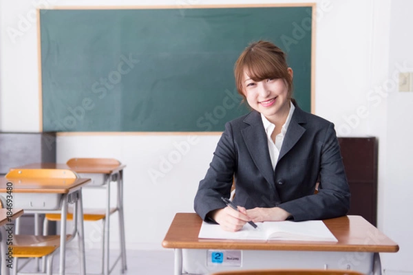 Fototapeta 日本人　高校生