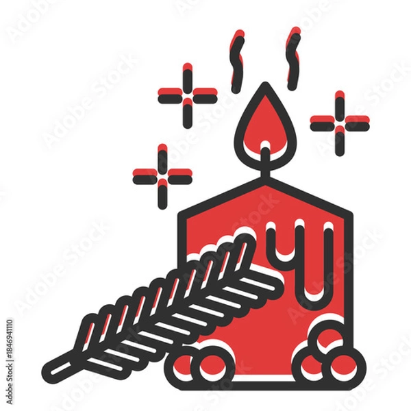 Obraz Candle light icon