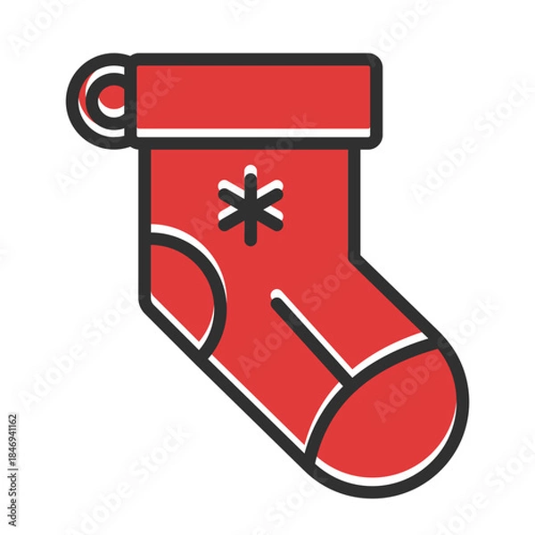 Obraz Christmas shock icon