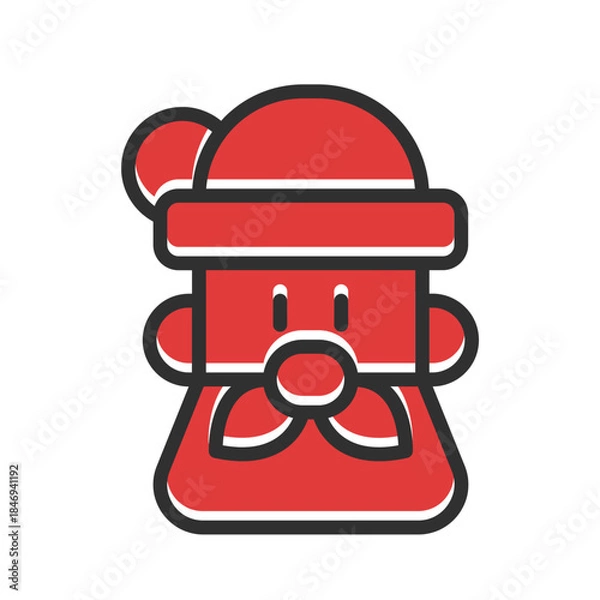 Obraz Santa claus head icon