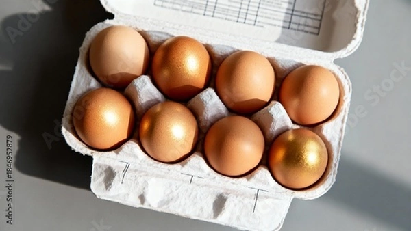 Obraz eggs in carton