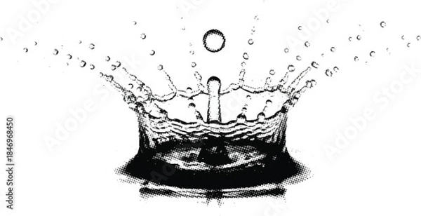 Fototapeta When a Single Drop Commands Power