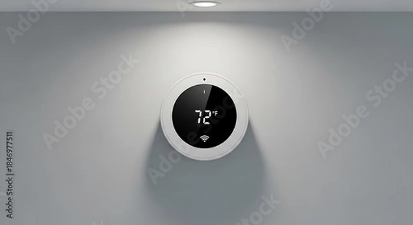 Obraz Smart Thermostat Wall Mounted Display.