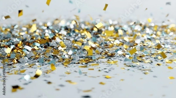 Fototapeta Scattered celebratory confetti