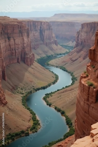 Obraz Colorado river snaking through canyons