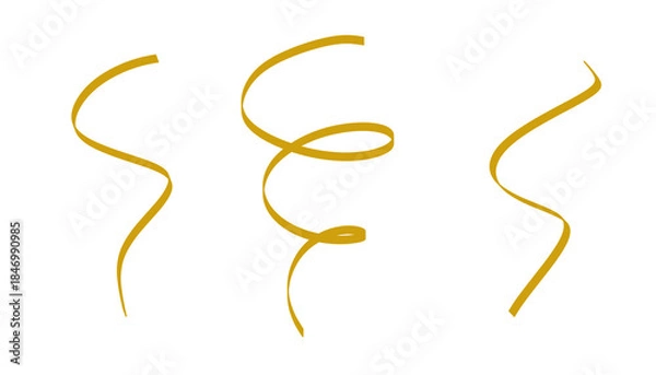 Obraz Golden colour ribbons 