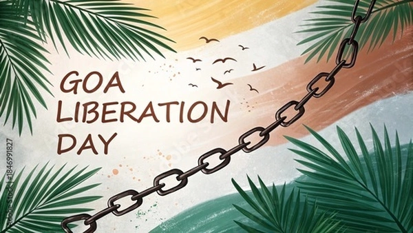 Obraz Symbolic Freedom Themed Artwork Representing Goa Liberation Spirit.