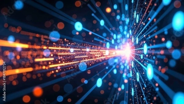 Obraz Colorful Explosion Device Decorative Technology Art Zone