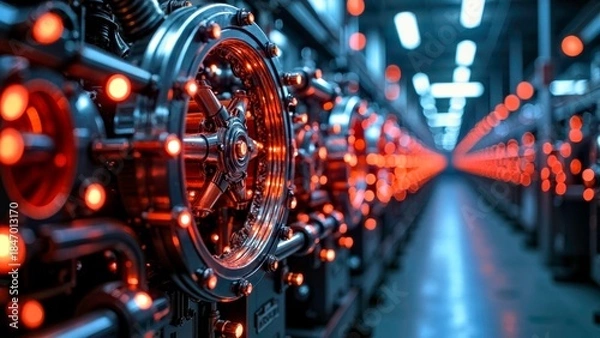 Obraz Red Rail Device Decoration Technology Art Zone