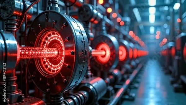 Obraz Red Rail Installation Decoration Technology Art Zone