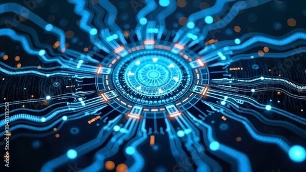 Obraz Star nuclear device decoration technology art zone