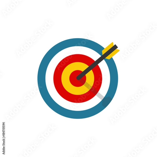 Fototapeta Target icon isolated on white background