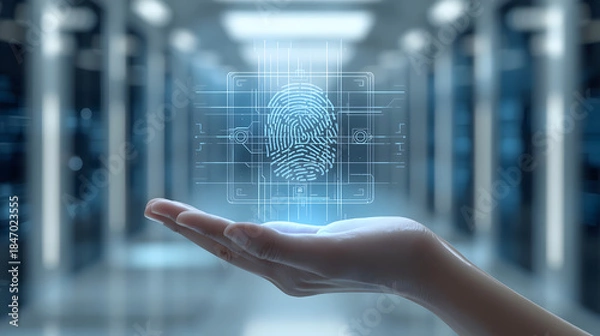 Obraz hand pushing a button on a touch screen