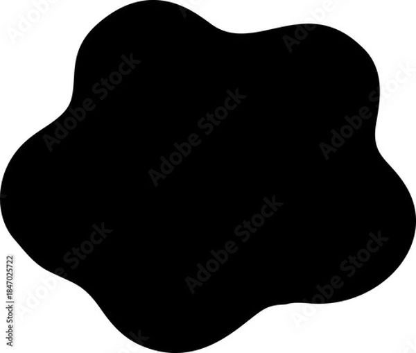 Obraz Abstract Fluid Blob Shape