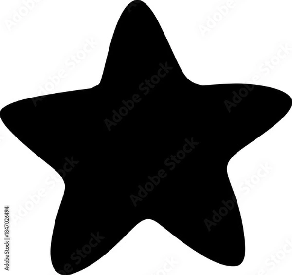 Obraz Doodle Star Hand Drawn