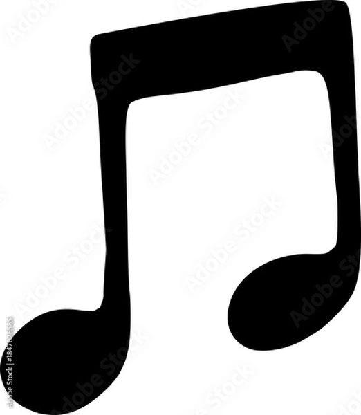 Obraz Doodle Music Note Icon