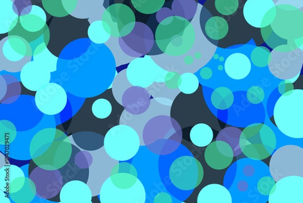Obraz colorful abstract background with glowing circle dots
