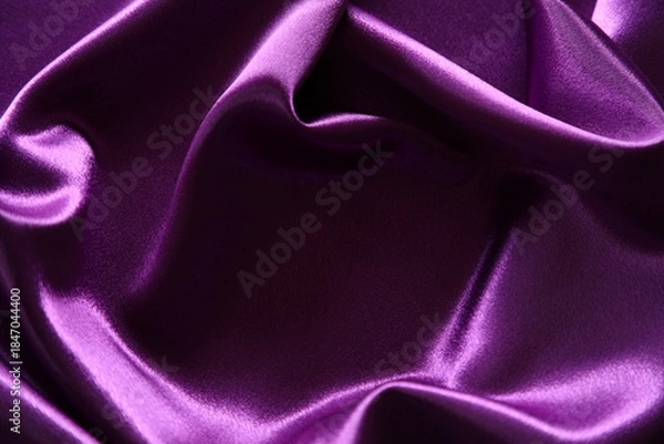 Obraz Purple silk fabric background