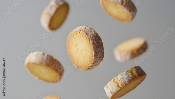 Obraz Floating Sugar Cookies in Minimal Composition