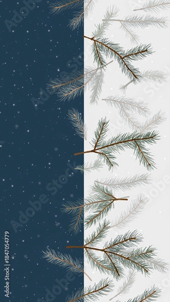 Obraz Scandinavian Christmas Background
