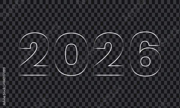 Obraz New 2026 Glass Effect Design