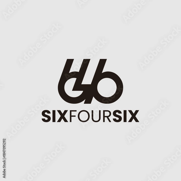 Obraz Number 646 Logo icon Design Template Inspiration