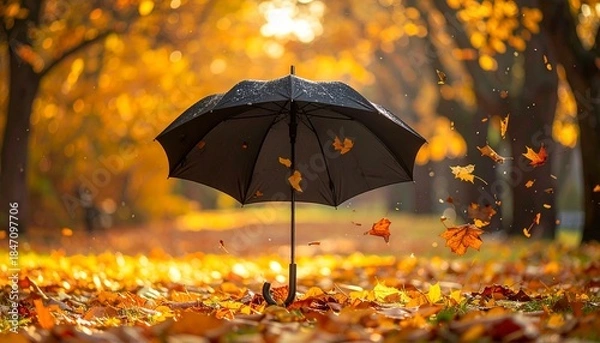 Obraz colorful umbrella background