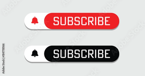 Obraz subscribe button icon vector eps10.
