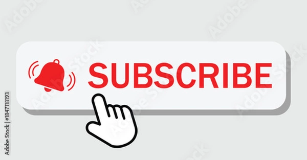 Obraz subscribe button icon vector eps10.