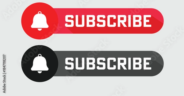 Obraz subscribe button icon vector eps10.