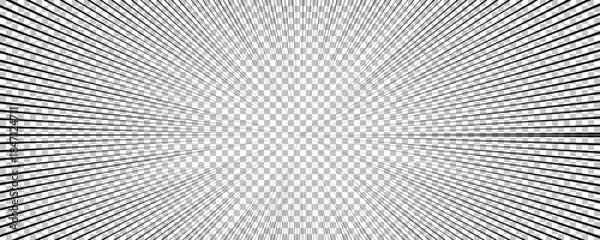 Fototapeta Black comic book transparent background