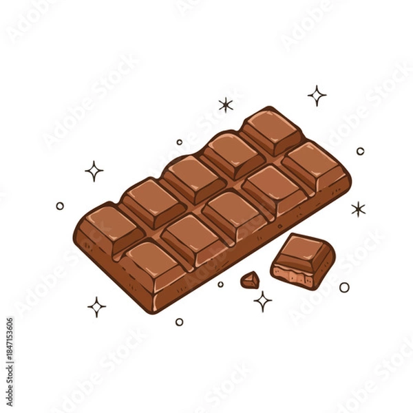Fototapeta Chocolate vector design and illustration